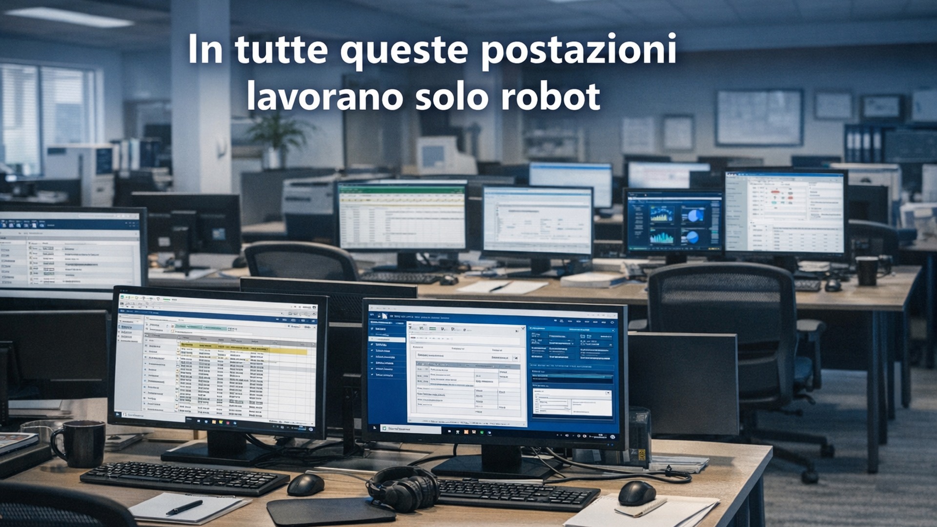 In tutte queste postazioni lavorano solo robot